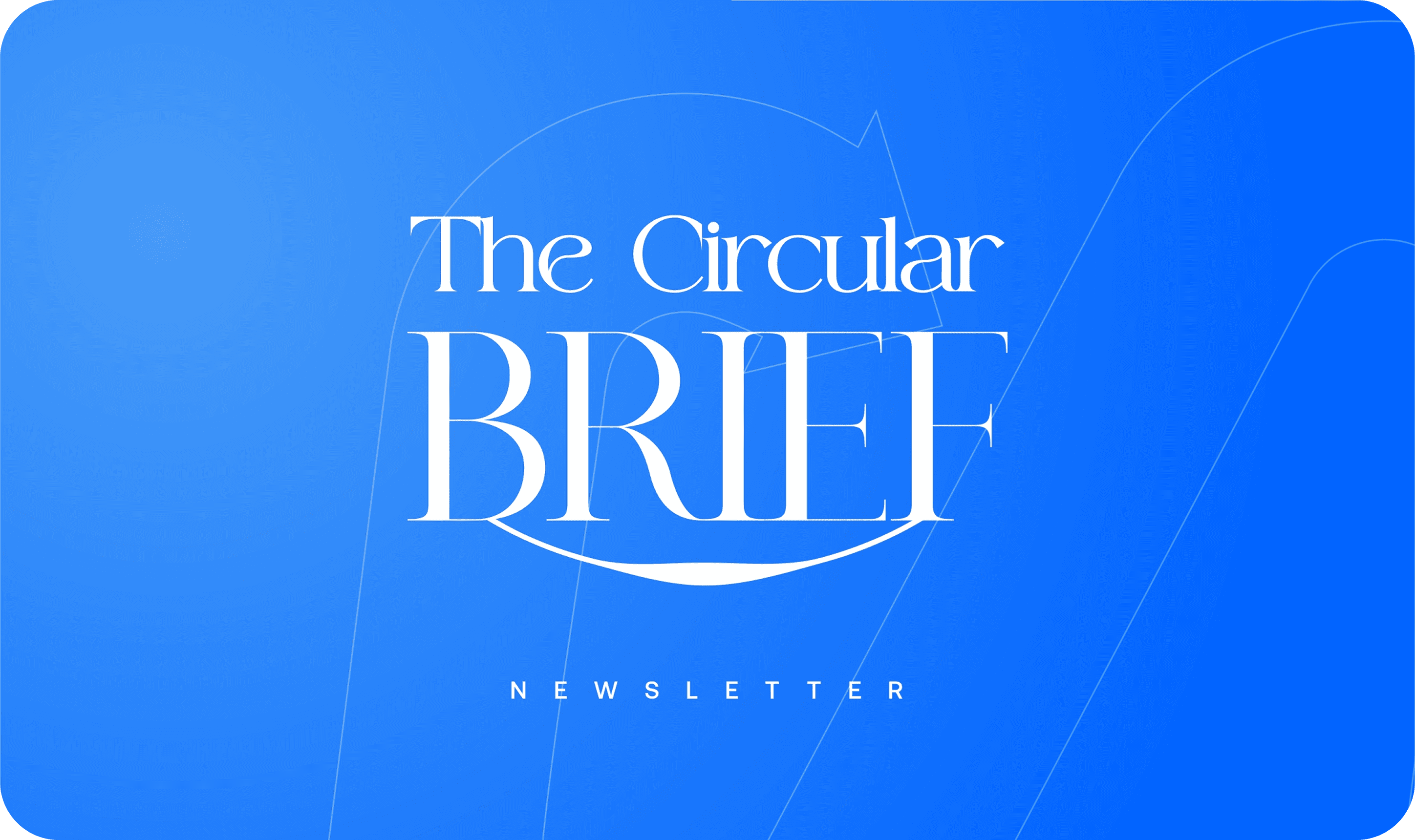 Circluar Brief Newsletter Banner