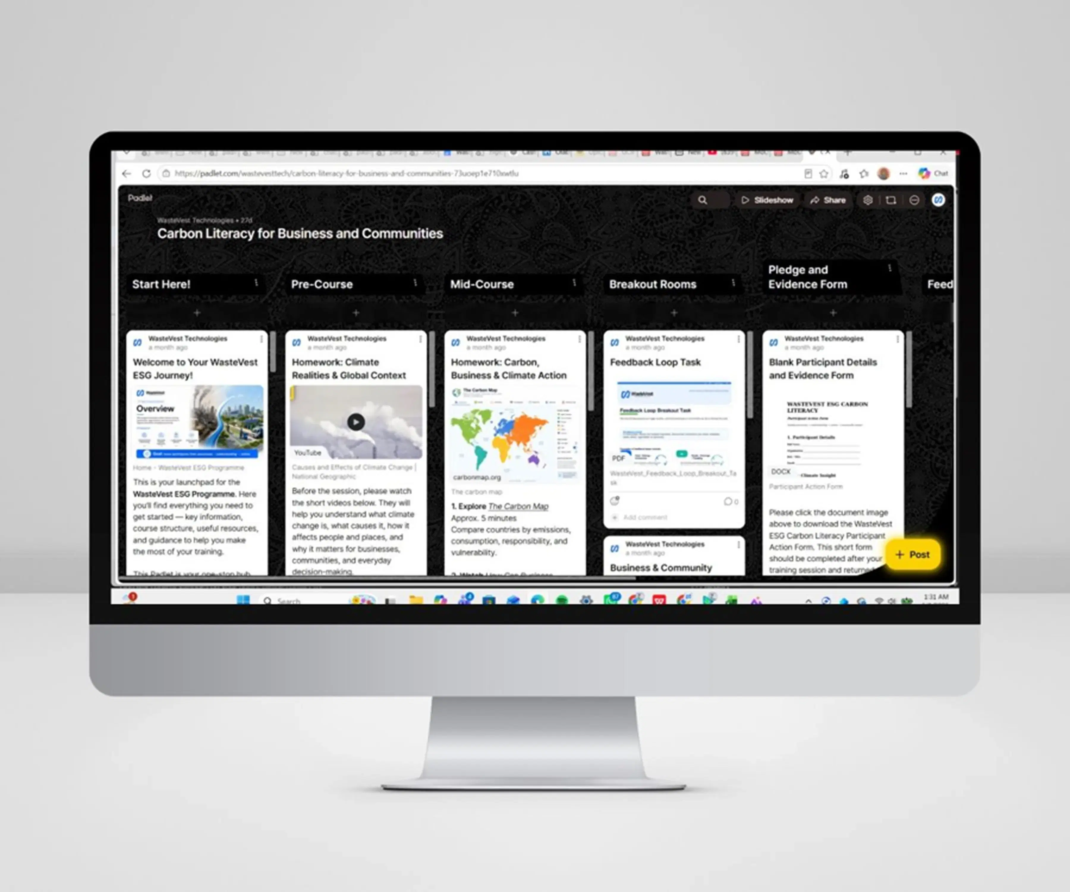 Carbon Litracy Training Banner